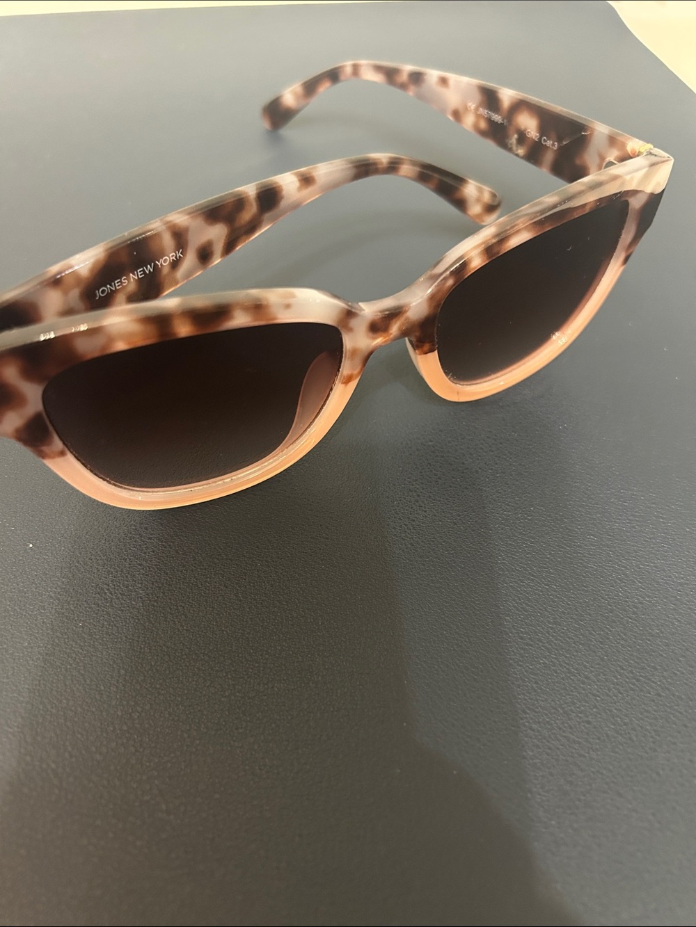Jones New York Tortoiseshell Cat Eye Sunglasses - Brown and Cream